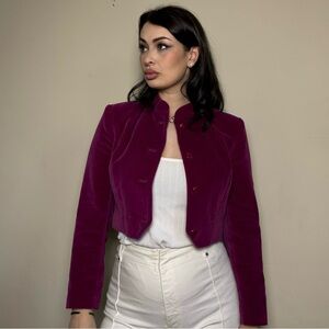 Vintage Velvet Cropped Jacket | Country Sophisticates | Made in USA | Petite